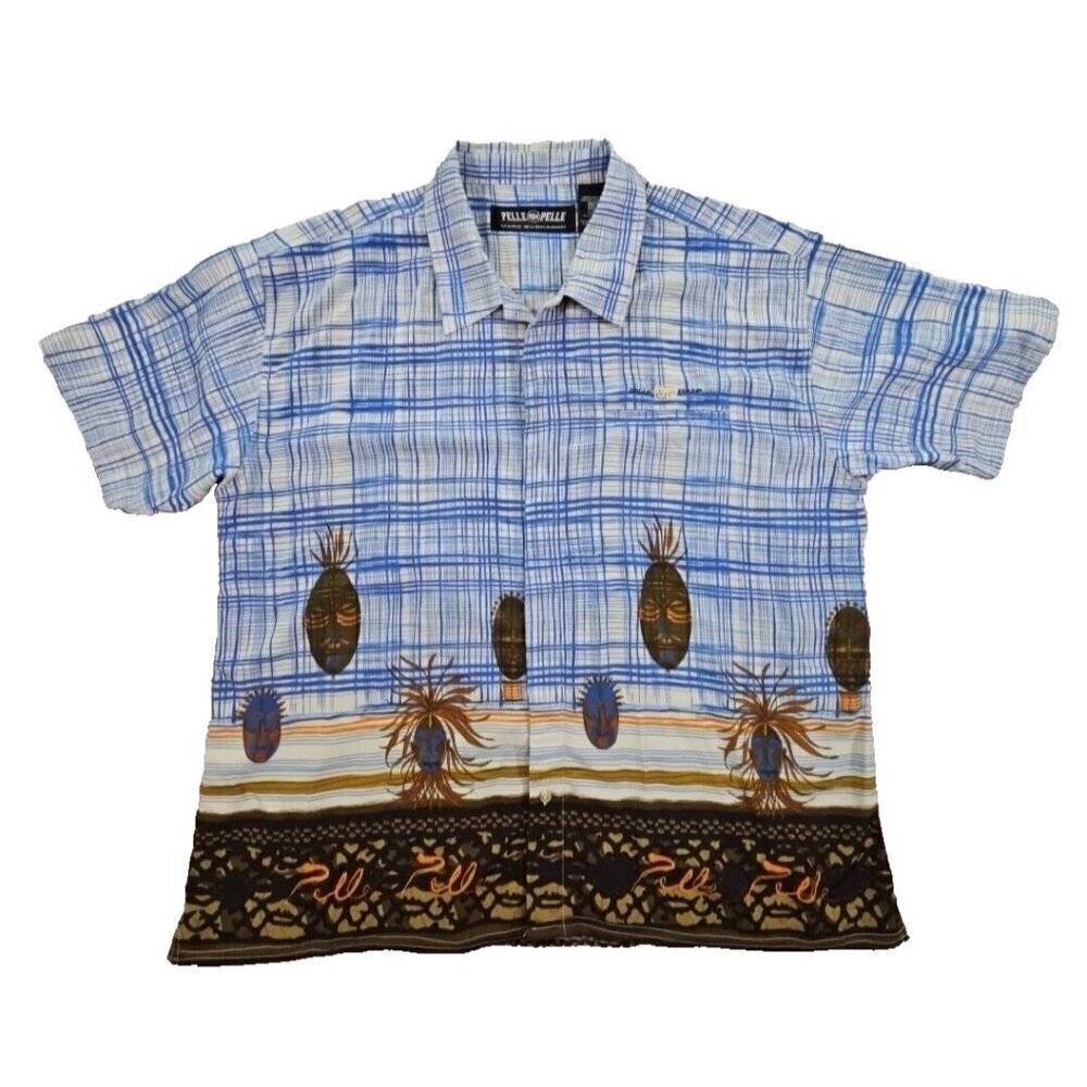 Pelle Pelle Marc Buchanan Hawaiian Vintage Shirt 3XL Street Wear Single Stitch